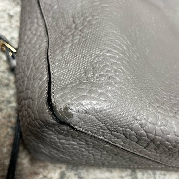 Reposhing Burberry 100% authentic bag grey handbag long strap euc - Picture 10 of 15